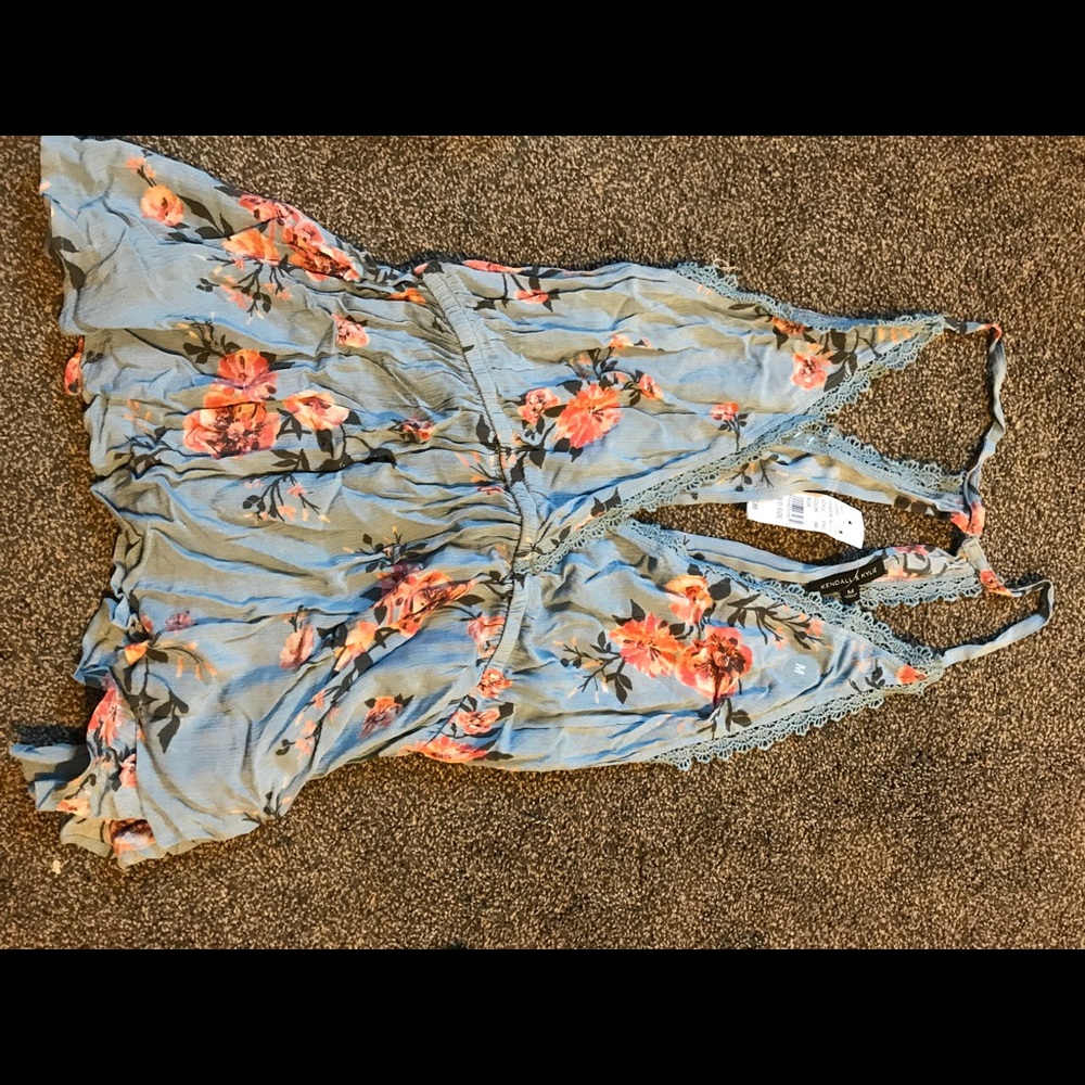 Pacsun floral flowy tank